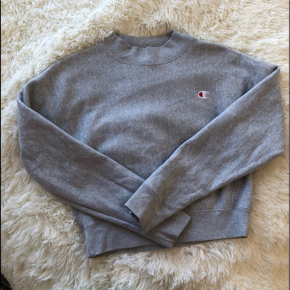 Gray Stripe Champion Sweater